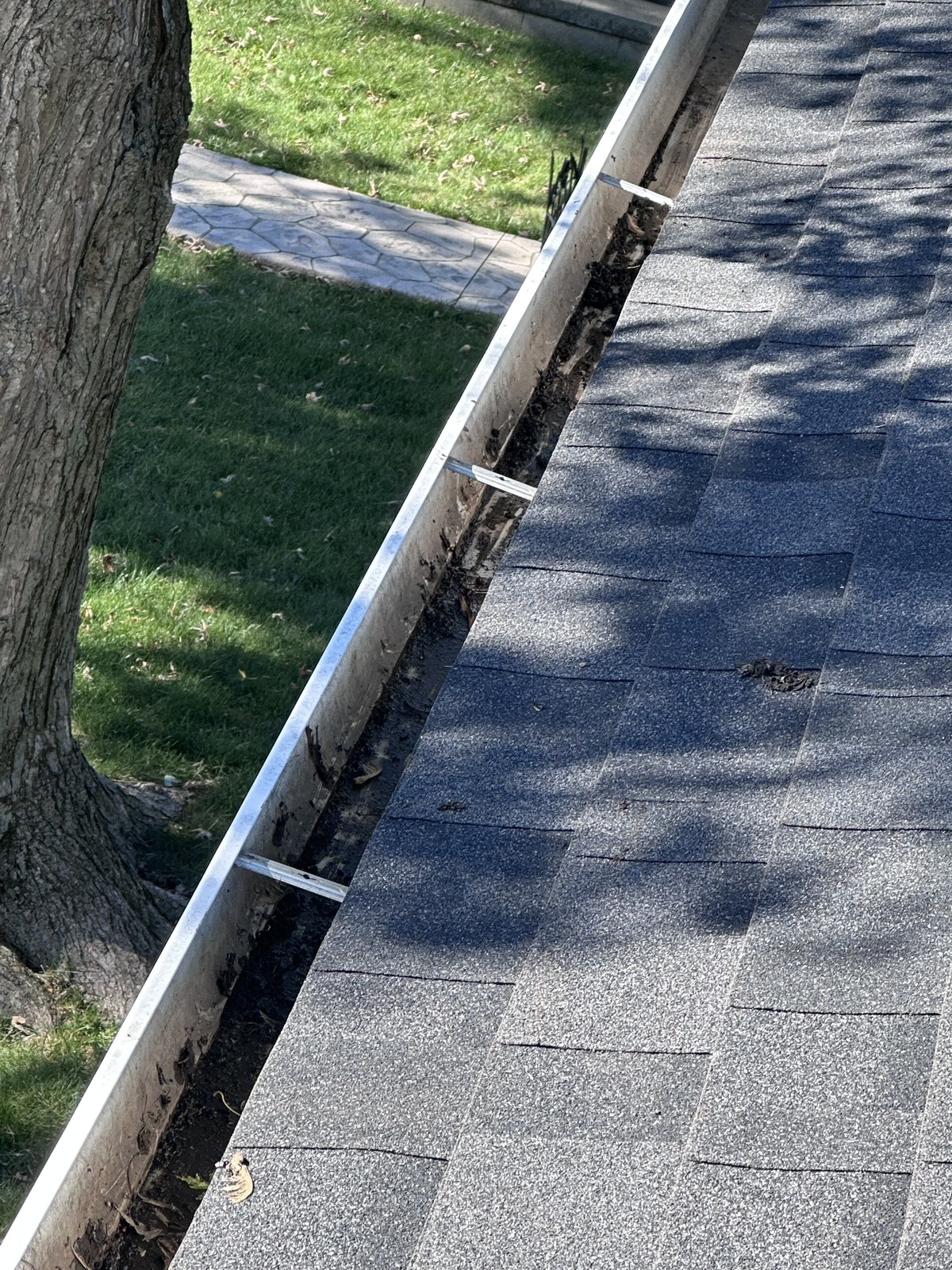 Gutter Cleaning before cleaning